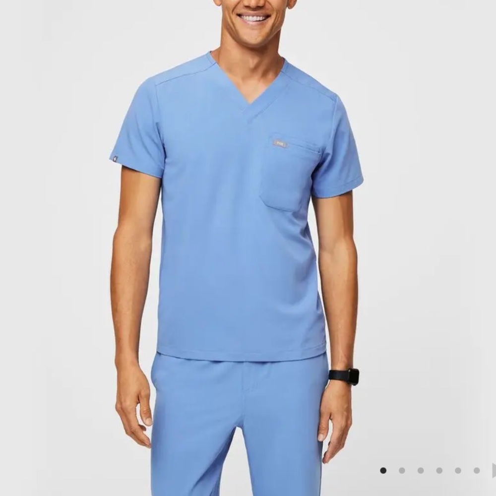 Men’s Figs Scrubs Set - Ceil Blue
